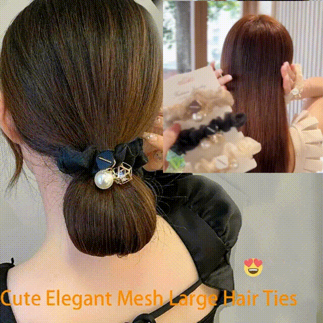 3Pcs Cute Elegant Mesh Large Hair Ties
