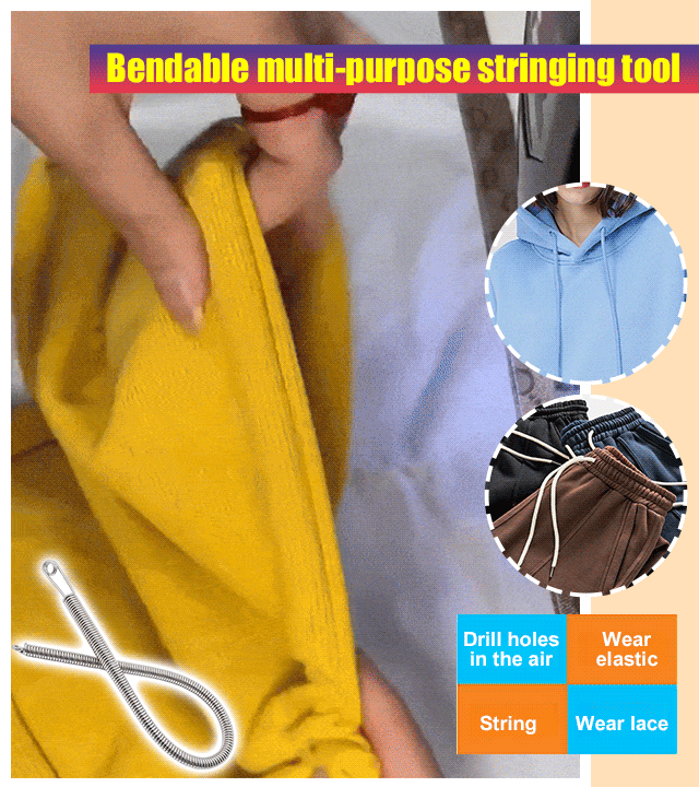 3Pcs Bendable multi-purpose stringing tool