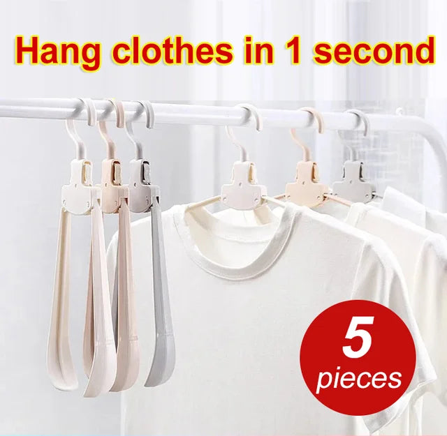 【Fold freely can hang anything】Automatic rebound widening magic hanger