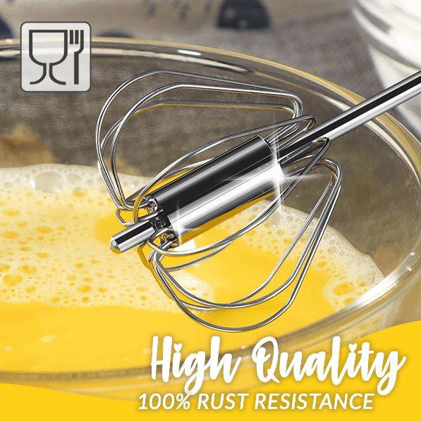 ✨Hot Sale🔥Kicthen Stainless Steel Semi Automatic Whisk