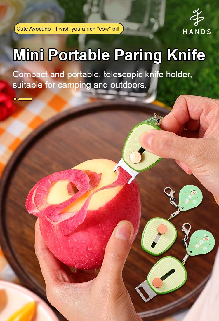 Portable fruit peeler