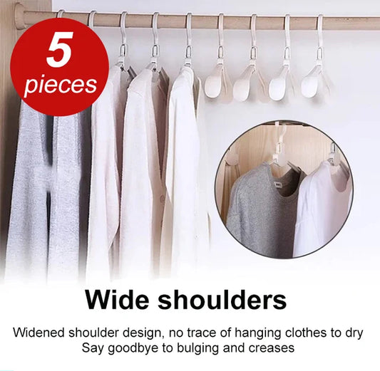 【Fold freely can hang anything】Automatic rebound widening magic hanger